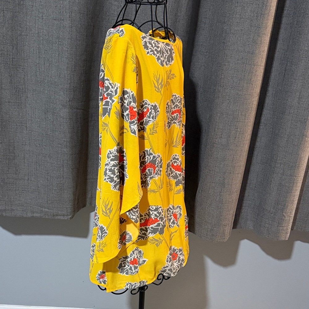 Banana Republic Yellow Floral Long Sleeve Top - Picture 4 of 9
